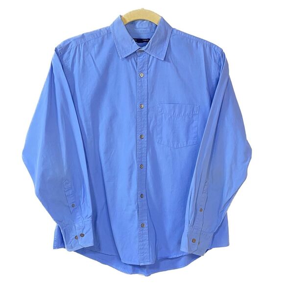 Banana Republic Other - Banana Republic Black Label Men's Blue Button-Down Shirt Size Large Preppy Polo